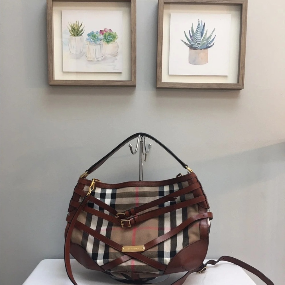 Sold* Burberry Bridle House Check Gosford Hobo